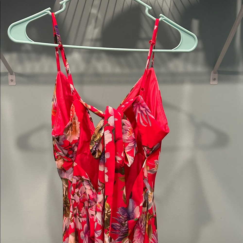Aqua Vibrant Floral Maxi Dress - Picture 5 of 7